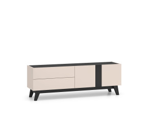 Szafka RTV Freshion 05 ML Meble Kaszmir/Czarny