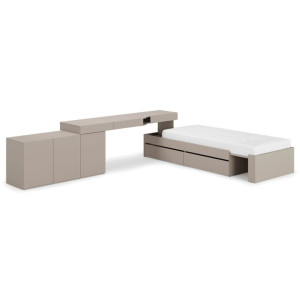 Zestaw mebli młodzieżowych SET-WOS1L Woow Clay Gray Lenart