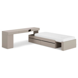 Zestaw mebli młodzieżowych SET-WOS2L Woow Clay Gray Lenart