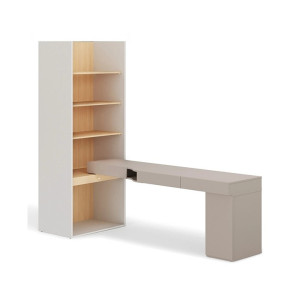 Zestaw mebli SET-WOS9PVB Woow Clay Grey/Dąb vicenza/Szampański Lenart