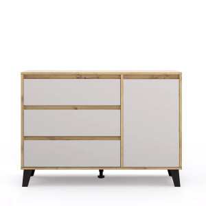 Komoda Borg 1D3S Dąb artisan / kaszmir Mebelbos
