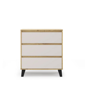 Komoda Borg 3S/70 Dąb artisan / kaszmir Mebelbos