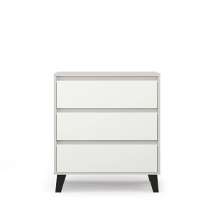 Komoda Borg 3S/70 Kaszmir / biały Mebelbos