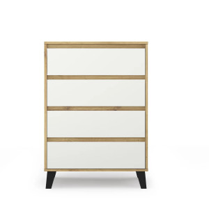 Komoda Borg 4S/70 Dąb artisan / biały Mebelbos