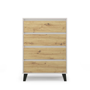 Komoda Borg 4S/70 Kaszmir / dąb artisan Mebelbos