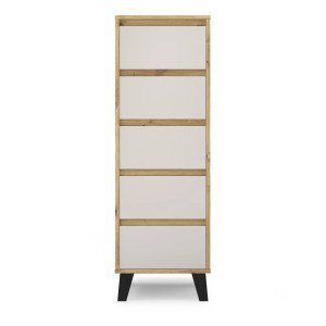 Komoda Borg 5S/40 Dąb artisan / kaszmir Mebelbos