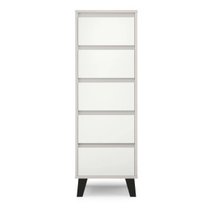 Komoda Borg 5S/40 Kaszmir / bialy Mebelbos