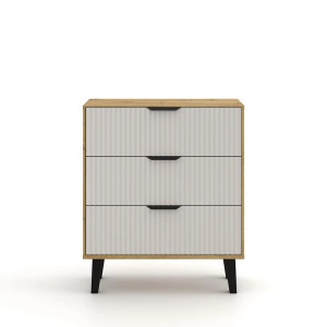 Komoda Borg Duo 3S Dąb artisan / Kaszmir Mebelbos