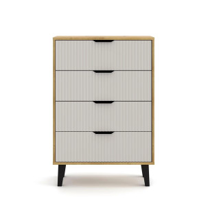 Komoda Borg Duo 4S Dąb artisan / kaszmir Mebelbos
