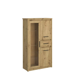 Witryna niska 2D1W1S Dąb artisan Mebelbos