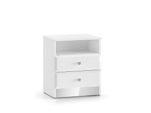 Szafka nocna Glamour 04 Biały alpejski Ml Meble