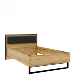 Łóżko Oriental Tree HUDL1122 Dąb Bartex / czarny Forte