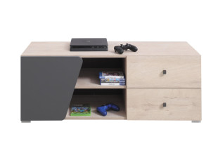 Szafka RTV Delta DL8 Dąb / Antracyt Meblar