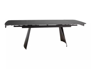 Rozkładany Ceramiczny Stół Bacardi Czarny Mat 160(240)x90