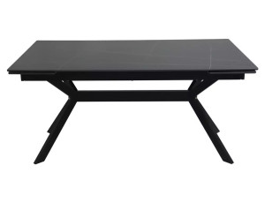 Rozkładany Ceramiczny Stół Imperia 160 Czarny Mat 160(220)x90