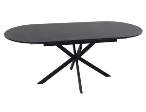 Ceramiczny Stół Rozkładany Gaston Ceramic 140 Czarny Mat 140(180)x80