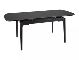 Rozkładany Ceramiczny Stół Sento Czarny Mat 120/80(180)x75