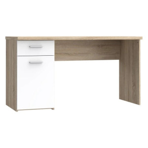 Biurko 140x60 cm NET106 MT936-Q36 Biały/Dąb Sonoma Meble Forte