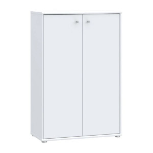 Wysoka komoda dwudrzwiowa Archbox T2KK30 biały