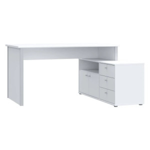 Biurko z komodą Archbox T2KB231L biały