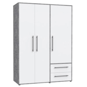 Szafa 145 cm Jupiter MKSS833-C264 Beton/Biały Meble Forte