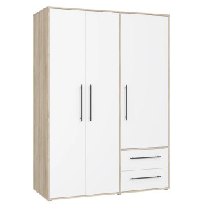 Szafa 145 cm Jupiter MKSS833-Q36 Dąb Sonoma/Biały Meble Forte