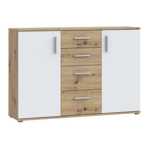 Komoda 2D4S NET106 IKLK231-C830 Dąb Artisan/Biały Meble Forte