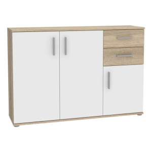 Komoda 3D2S NET106 IKLK232-Q45F Dąb Sonoma/Biały Meble Forte