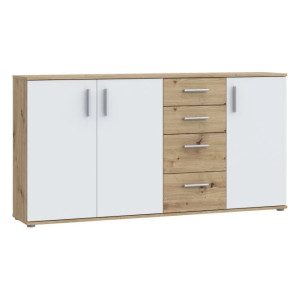 Komoda 3D4S NET106 IKLK241-C830 Dąb Artisan/Biały Meble Forte