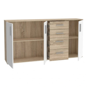Komoda 3D4S NET106 IKLK241-Q45F Dąb Sonoma/Biały Meble Forte
