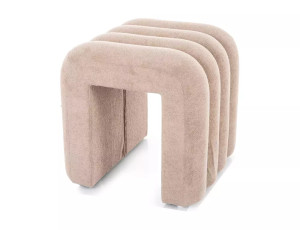 Pufa Tica Ciemny Beż Tap.253 (40x40x38)