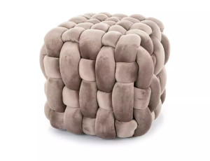 Pufa Faris Velvet Ciemny Beż Tap.251 (41x45)