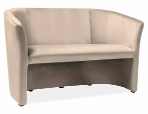 Sofa Tm-2 Velvet 2-osobowa Bluvel 28 - Beż