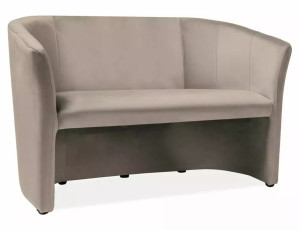 Sofa Tm-2 Velvet 2-osobowa Bluvel 40 - Ciemny Beż