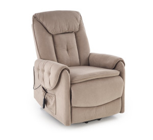 Fotel rozkładany elektrycznie HORTENIX COMFORT BEIGE beżowy