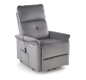 Fotel rozkładany elektrycznie SEMIX COMFORT GREY popielaty