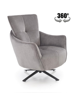 Fotel wypoczynkowy SCAMPIX MODERN GREY popielaty