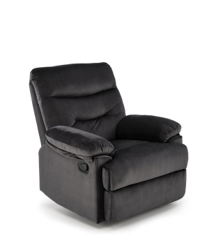 Fotel wypoczynkowy rozkładany DRAGOR COMFORT BLACK czarny
