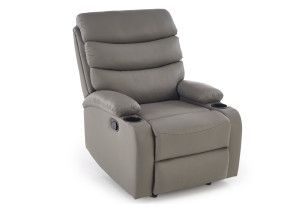 Fotel wypoczynkowy rozkładany PERUX COMFORT GREY popielaty