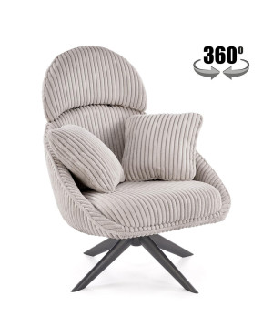 Fotel wypoczynkowy obrotowy MERRIX MODERN CAPPUCCINO