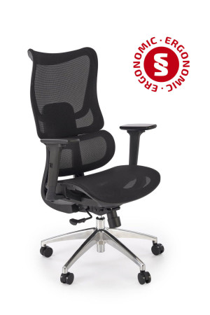 Fotel obrotowy gabinetowy CASPIX OFFICE BLACK czarny