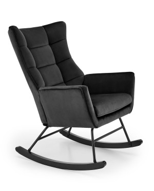 Fotel bujany BAZALTEX MODERN BLACK czarny