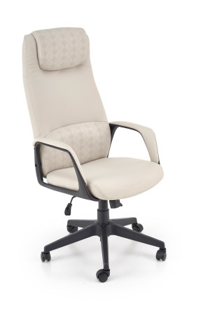 Fotel obrotowy gabinetowy RAZEN OFFICE BEIGE beżowy