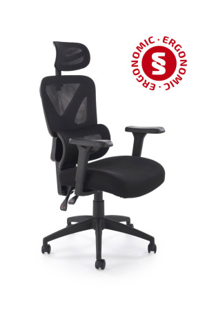 Fotel obrotowy gabinetowy ASTRONIX OFFICE BLACK czarny