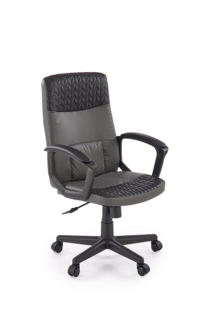 Fotel obrotowy gabinetowy BJORNIX OFFICE BLACK GREY czarny/popielaty