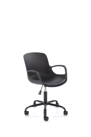 Fotel młodzieżowy obrotowy FROSTIX YOUTH BLACK czarny