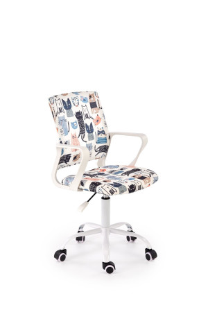 Fotel młodzieżowy obrotowy ORISAN YOUTH MULTICOLOR wielokolorowy