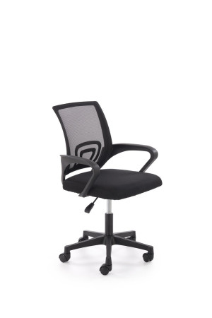 Fotel obrotowy gabinetowy GIMLEX YOUTH BLACK czarny