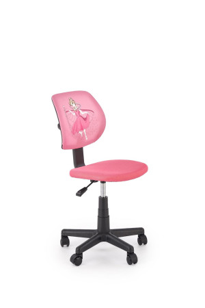 Fotel młodzieżowy/dziecięcy obrotowy BINGOX YOUTH PINK różowy