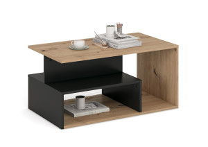 Ława IVARO dąb artisan/czarna
